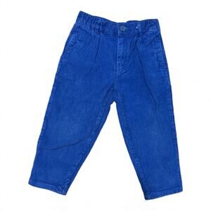 Vintage Kids Boys 3T Corduroy Blue Pants